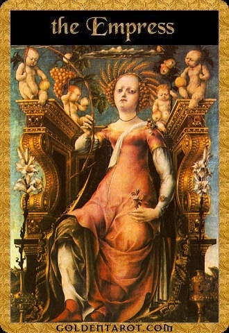 Lá III. The Empress - Golden Tarot