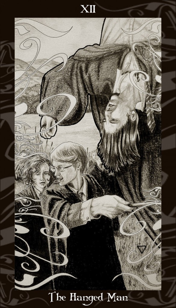 Lá XII. The Hanged Man trong bộ Harry Potter Tarot