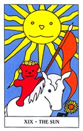 Lá XX. The Sun trong bộ Gummy Bear Tarot