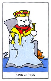 Lá King of Cups trong bộ Gummy Bear Tarot
