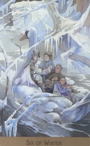 Lá Six of Winter - Victorian Fairy Tarot