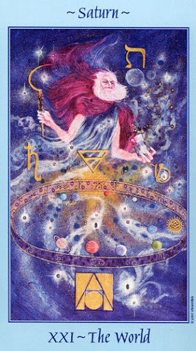 Lá XXI. The World - Celestial Tarot