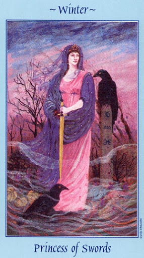 Lá Princess of Swords - Celestial Tarot