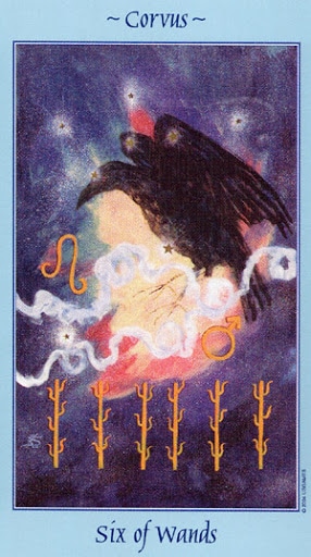 Lá Six of Wands - Celestial Tarot
