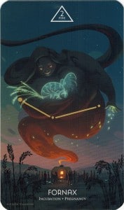 Ý nghĩa lá 2 of Fire trong bộ Cosmos Tarot