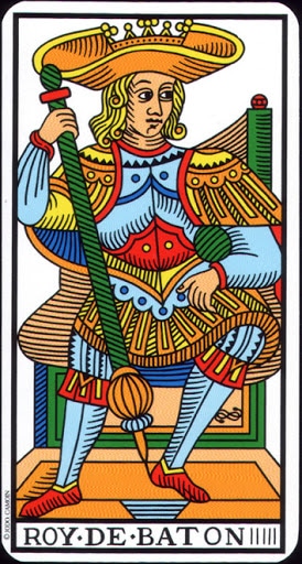 Ý nghĩa lá King of Wands trong bộ Tarot of Marseilles