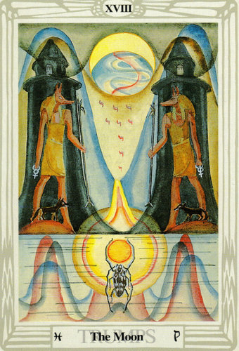 Ý nghĩa lá The Moon trong bộ bài Thoth Tarot