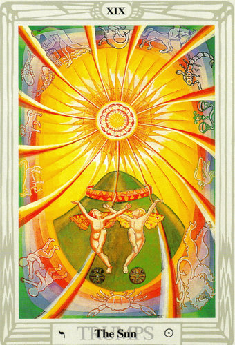 Ý nghĩa lá The Sun trong bộ bài Thoth Tarot