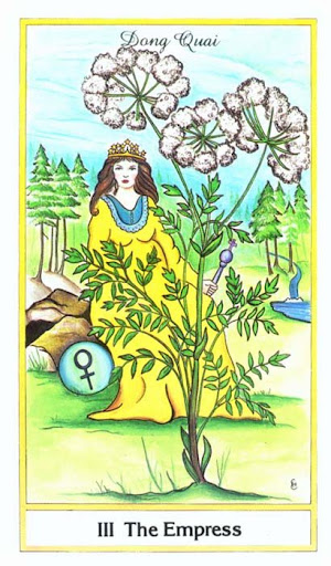 Ý nghĩa lá The Empress trong bộ bài Herbal Tarot