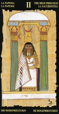 Ý nghĩa lá II The High Priestess trong bộ bài Egyptian Tarot