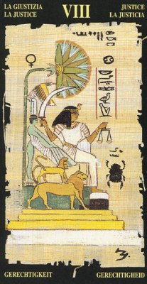 Ý nghĩa lá VIII Justice trong bộ bài Egyptian Tarot