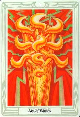Ý nghĩa lá Ace of Wands trong bộ bài Aleister Crowley Thoth Tarot