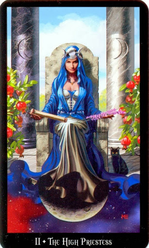Ý nghĩa lá The High Priestess trong bộ bài Witches Tarot