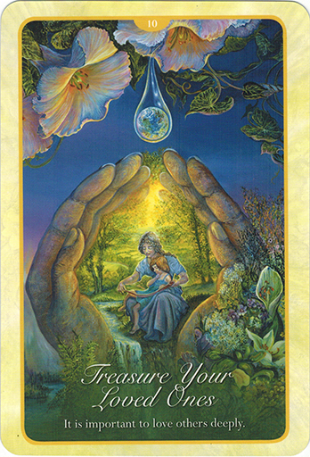 Ý nghĩa lá 10. Treasure Your Loved Ones trong bộ bài Whispers of Love Oracle Cards