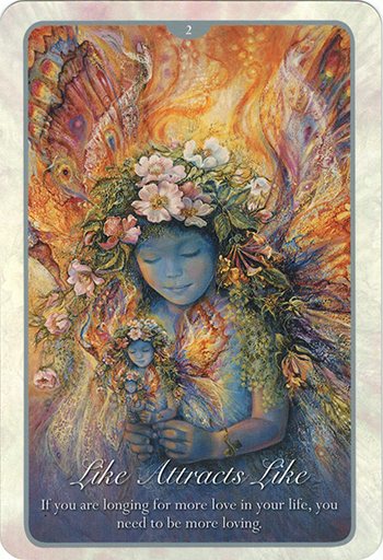 Ý nghĩa lá 2. Like Attracts Like trong bộ bài Whispers of Love Oracle Cards