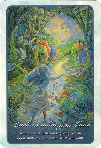 Ý nghĩa lá 3. Back To What You Love trong bộ bài Whispers of Love Oracle Cards
