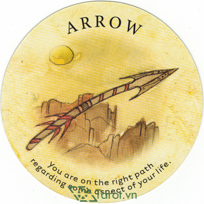 Ý nghĩa lá Arrow trong bộ bài Tea Leaf Fortune Cards