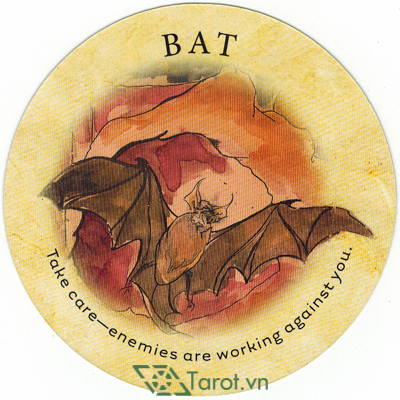  Ý nghĩa lá Bat trong bộ bài Tea Leaf Fortune Cards