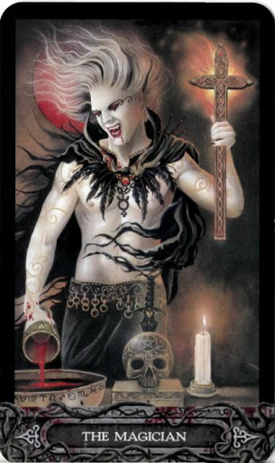 Ý nghĩa lá bài I. The Magician trong bộ bài Tarot of Vampyres