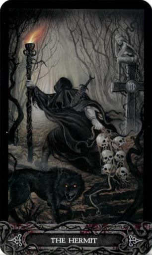 Ý nghĩa lá bài IX. The Hermit trong bộ bài Tarot of Vampyres