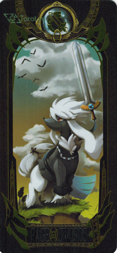 page of swords - pokemon tarot