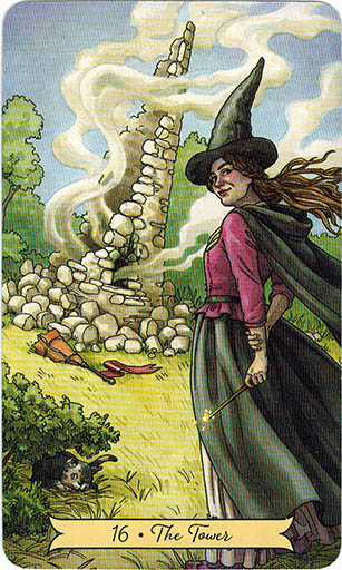 Everyday Witch Tarot. Старшие Арканы Everyday-Witch-Tarot-16-The-Tower