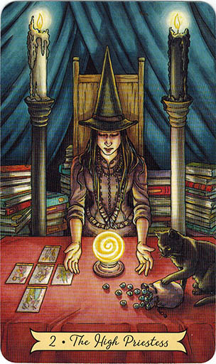 Ý nghĩa lá 2. The High Priestess trong bộ bài Everyday Witch Tarot