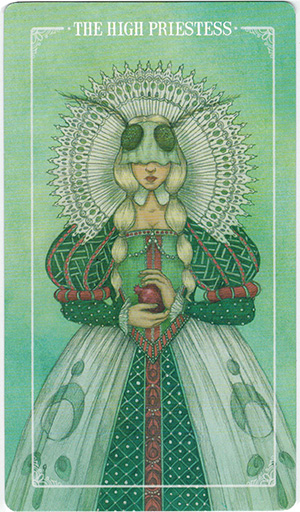 Ý nghĩa lá The High Priestess trong bộ bài Ostara Tarot