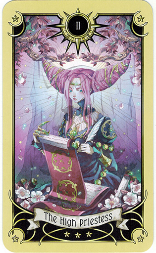 Ý nghĩa lá The High Priestess trong bộ bài Mystical Manga Tarot