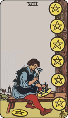 Eight of Pentacles icon
