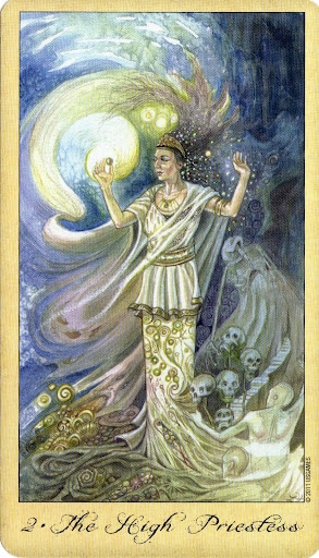Lá 2 – The High Priestess – Ghosts and Spirits Tarot