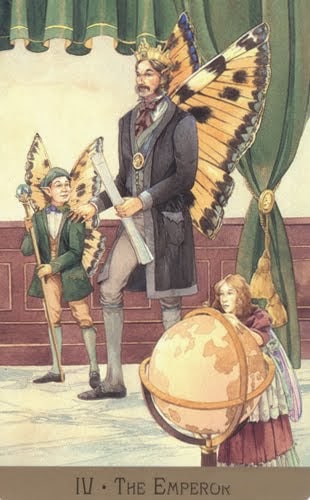 Lá 4. The Emperor – Victorian Fairy Tarot