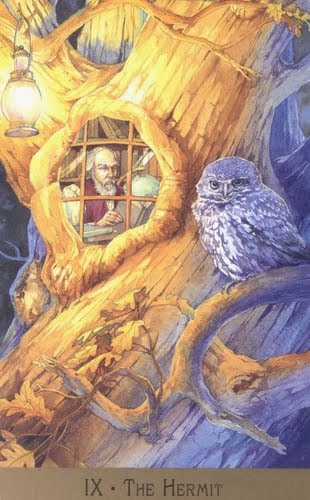 Lá 9. The Hermit – Victorian Fairy Tarot