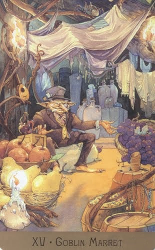 Lá 15. Goblin Market – Victorian Fairy Tarot