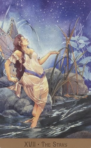 Lá 17. The Stars – Victorian Fairy Tarot
