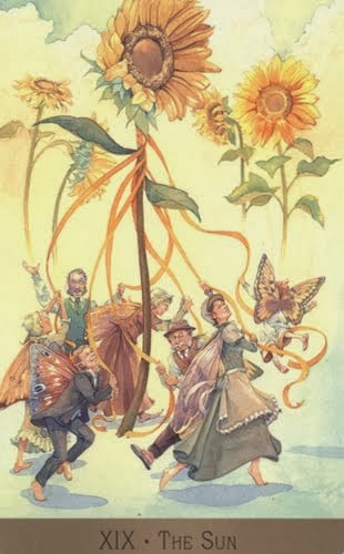Lá 19. The Sun – Victorian Fairy Tarot