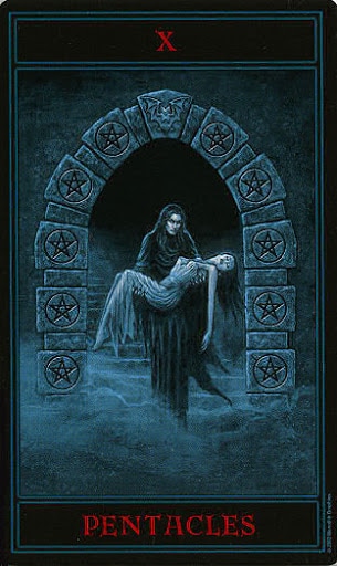 Lá Ten of Pentacles – Gothic Tarot