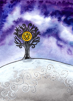 Lá Page of Pentacles – Tarot of Trees