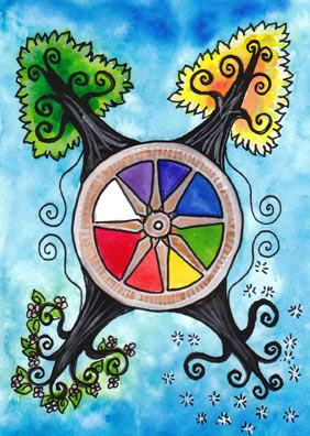 Lá X. The Wheel of the Year – Tarot of Trees