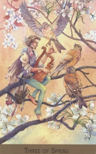 Lá Three of Spring – Victorian Fairy Tarot