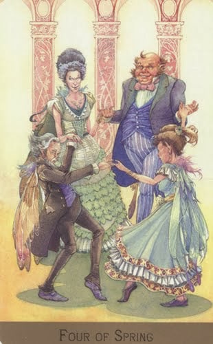 Lá Four of Spring – Victorian Fairy Tarot