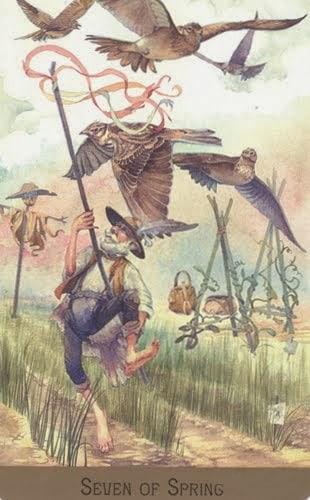 Lá Seven of Spring – Victorian Fairy Tarot