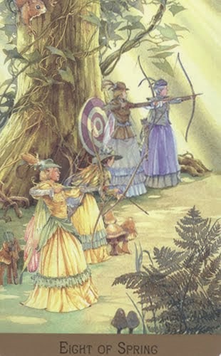 Lá Eight of Spring – Victorian Fairy Tarot