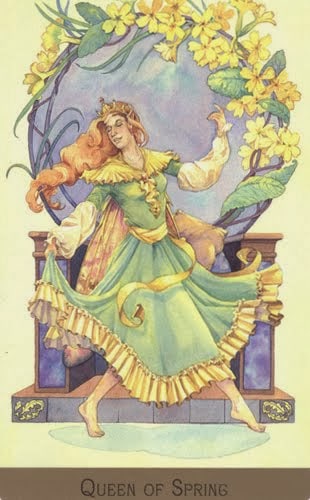 Lá Queen of Spring – Victorian Fairy Tarot