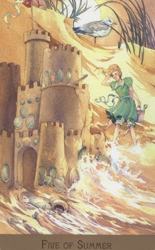 Lá Five of Summer – Victorian Fairy Tarot