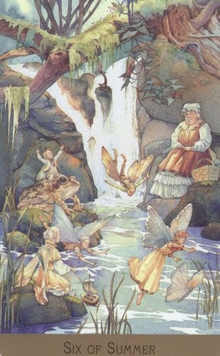 Lá Six of Summer – Victorian Fairy Tarot