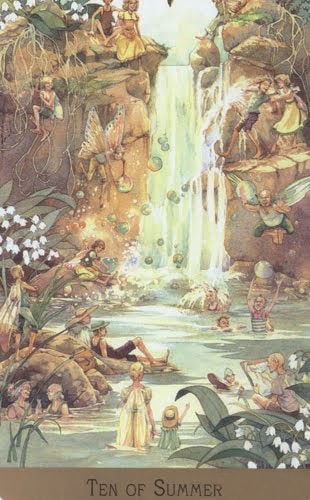 Lá Ten of Summer – Victorian Fairy Tarot