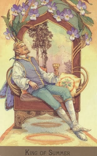 Lá King of Summer – Victorian Fairy Tarot