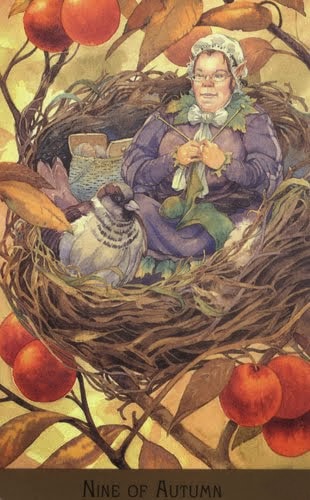 Lá Nine of Autumn – Victorian Fairy Tarot