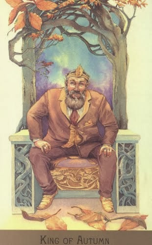 Lá King of Autumn – Victorian Fairy Tarot